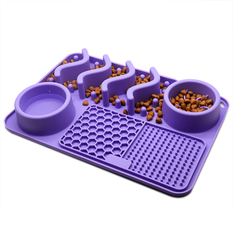 Dog Silicone Licking Pad Pet Licking Mat Silicone Smelling Mat Multifunctional Food Bowl Pets Supplies | dog feeder | Introducing the Dog Silicone Licking Pad Pet Licking Mat Silicone Smelling Mat - a multifunctional f